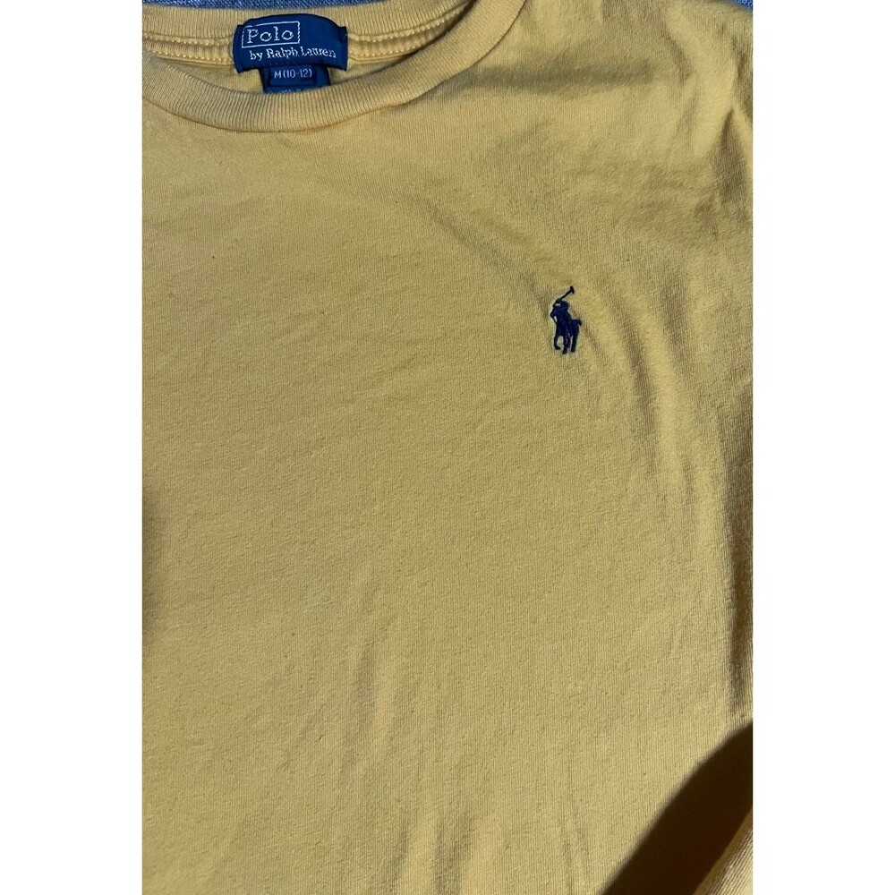POLO by RALPH LAUREN LONG SLEEVE SHIRT YELLOW COLOR 10-12 Size